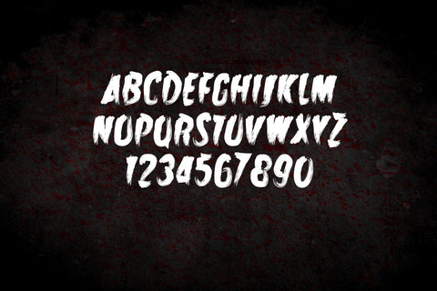 Zombie Attack Halloween Font Font ampersand 
