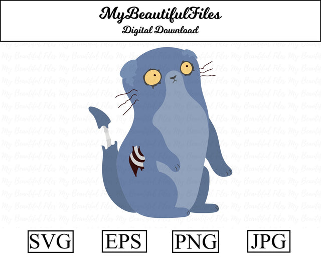 Zombie Cat - Halloween SVG MyBeautifulFiles 