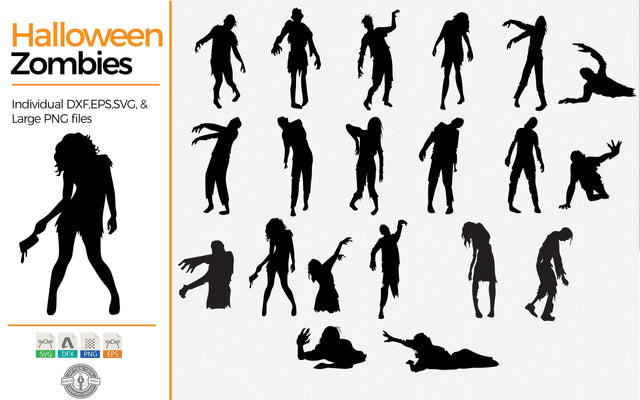 Zombie Clipart SVG AfterTenDesign 