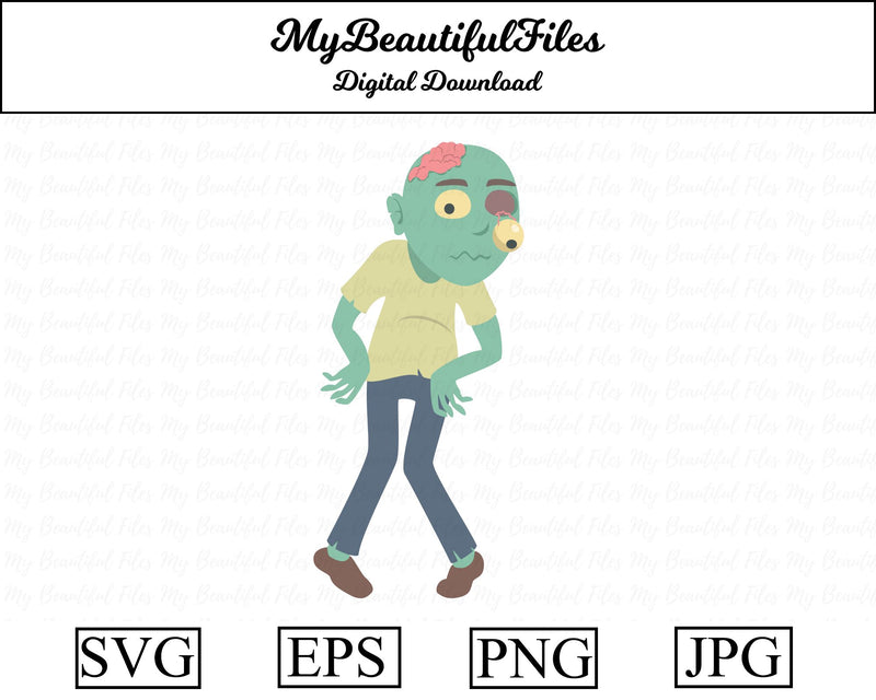 Zombie Clipart SVG MyBeautifulFiles 