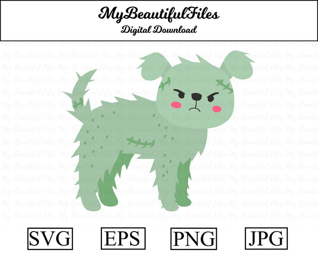 zombie dog - halloween SVG MyBeautifulFiles 