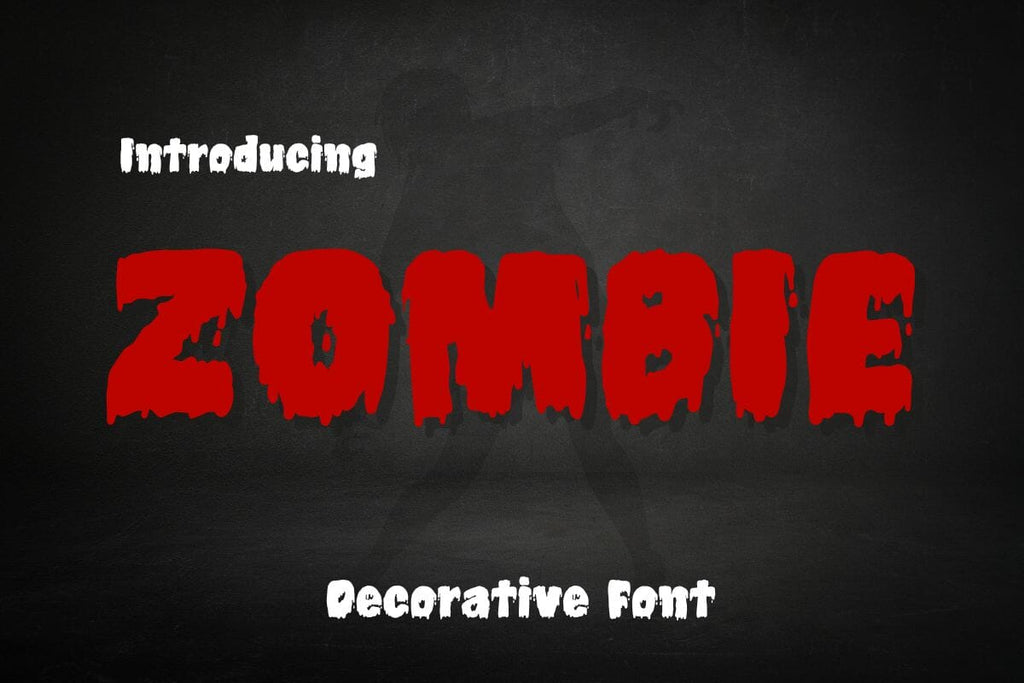 Zombie Writing Code Zombie Font - So Fontsy