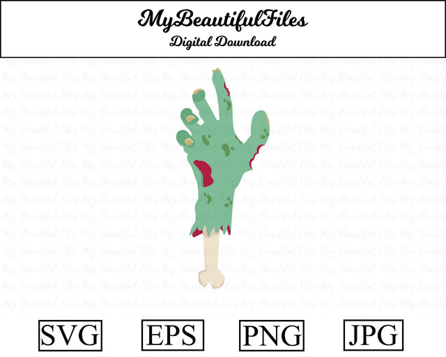 zombie hand - halloween SVG MyBeautifulFiles 
