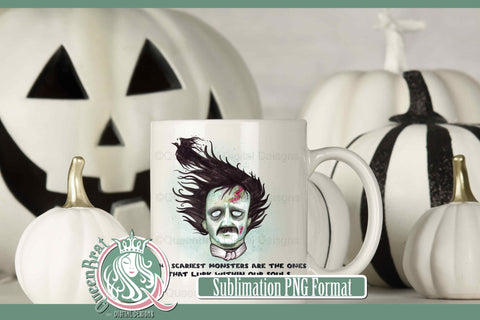 Zombie Poe Sublimation Sublimation QueenBrat Digital Designs 