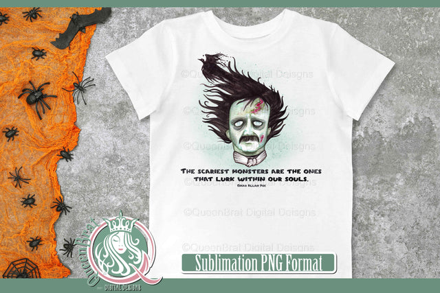 Zombie Poe Sublimation Sublimation QueenBrat Digital Designs 