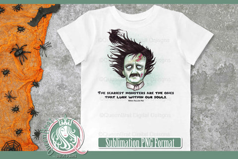 Zombie Poe Sublimation Sublimation QueenBrat Digital Designs 