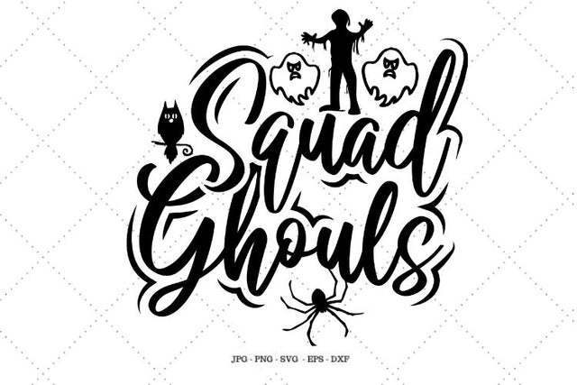 Zombie SVG, Squad Ghouls, Halloween Clipart, Halloween Shirts Svg, Ghost Shirt Svg SVG SVG Digital Designer 