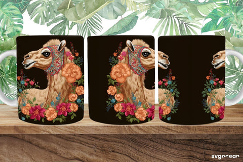 Zoo Embroidery Animals Mug | 11 oz | Sublimation SVG SvgOcean 