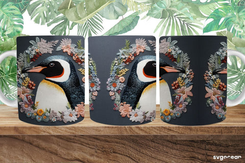 Zoo Embroidery Animals Mug | 11 oz | Sublimation SVG SvgOcean 