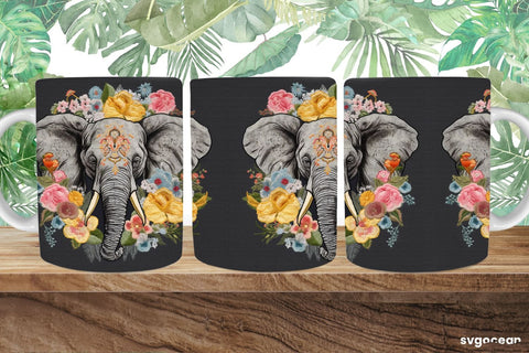 Zoo Embroidery Animals Mug | 11 oz | Sublimation SVG SvgOcean 