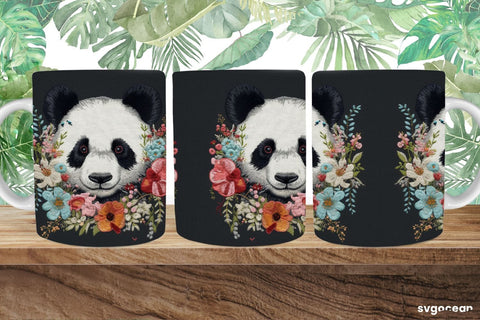 Zoo Embroidery Animals Mug | 11 oz | Sublimation SVG SvgOcean 