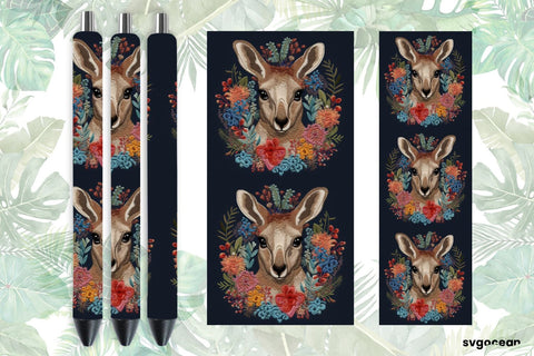 Zoo Embroidery Animals Pen Wraps | Sublimation Bundle SVG SvgOcean 