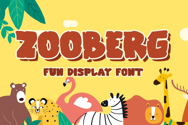 Zooberg - Kids Bold Cartoon Font Masyafi Studio 