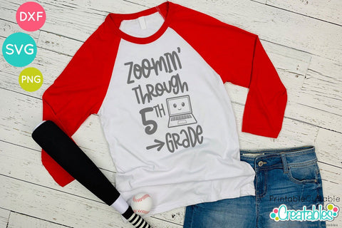 Zoomin' Through 5th Grade SVG SVG Printable Cuttable Creatables 