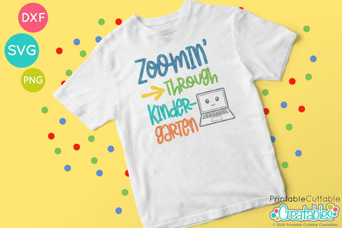 Zoomin Through Kindergarten SVG SVG Printable Cuttable Creatables 