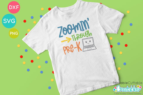 Zoomin Through Pre-K SVG SVG Printable Cuttable Creatables 