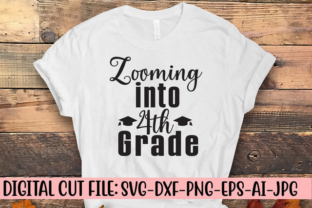 Zooming into 4th Grade SVG Cut File SVG Syaman 