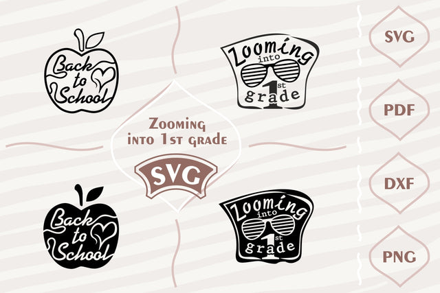 Zooming into first grade - SVG bundle SVG Digital Mojito 