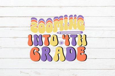 Zooming Into Fourth Grade Retro SVG SVG Rafiqul20606 