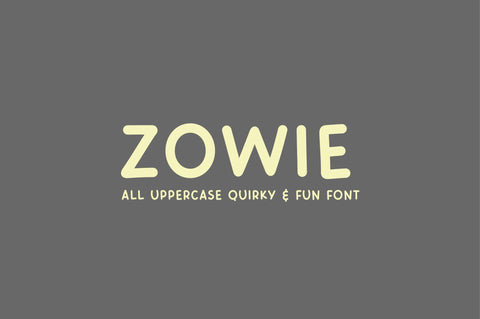 Zowie Font Sunday Nomad 
