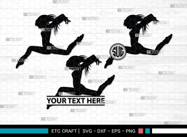 Zumba Girl Monogram, Zumba Girl Silhouette, Zumba Girl SVG, Zumba Svg, Girl Svg, Fitness Girl Svg, SB00423 SVG ETC Craft 