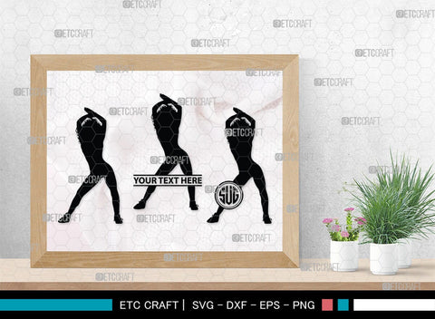 Zumba Girl Monogram, Zumba Girl Silhouette, Zumba Girl SVG, Zumba Svg, Girl Svg, Fitness Girl Svg, SB00423 SVG ETC Craft 