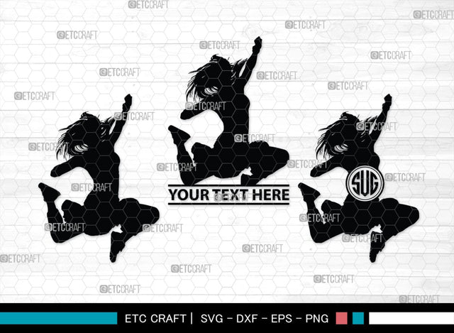 Zumba Girl Monogram, Zumba Girl Silhouette, Zumba Girl SVG, Zumba Svg, Girl Svg, Fitness Girl Svg, SB00423 SVG ETC Craft 