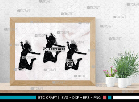 Zumba Girl Monogram, Zumba Girl Silhouette, Zumba Girl SVG, Zumba Svg, Girl Svg, Fitness Girl Svg, SB00423 SVG ETC Craft 