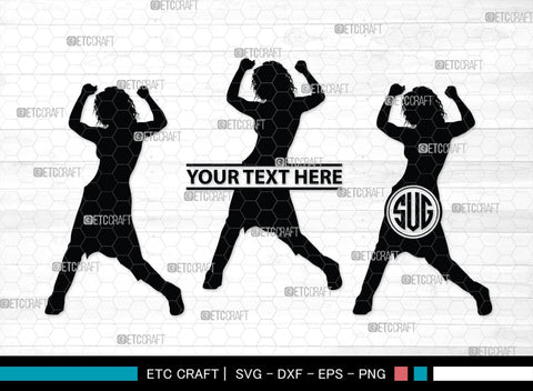 Zumba Girl Monogram, Zumba Girl Silhouette, Zumba Girl SVG, Zumba Svg, Girl Svg, Fitness Girl Svg, SB00423 SVG ETC Craft 