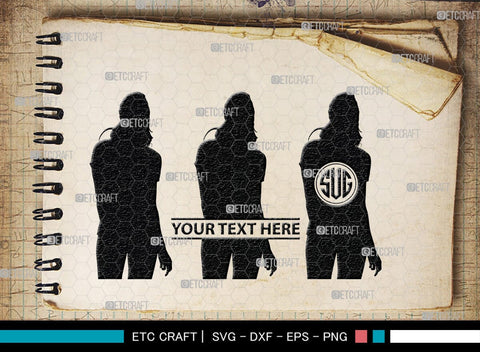 Zumba Girl Monogram, Zumba Girl Silhouette, Zumba Girl SVG, Zumba Svg, Girl Svg, Fitness Girl Svg, SB00423 SVG ETC Craft 