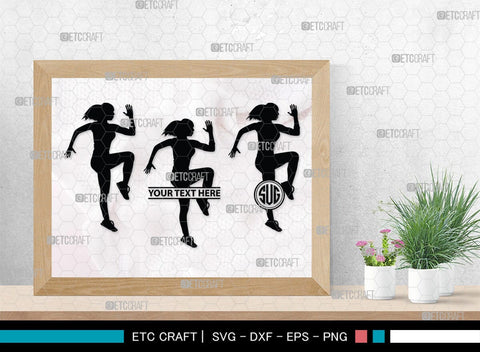 Zumba Girl Monogram, Zumba Girl Silhouette, Zumba Girl SVG, Zumba Svg, Girl Svg, Fitness Girl Svg, SB00423 SVG ETC Craft 