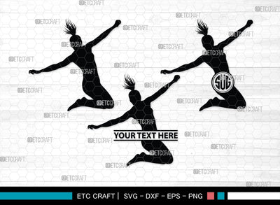 Zumba Girl Monogram, Zumba Girl Silhouette, Zumba Girl SVG, Zumba Svg, Girl Svg, Fitness Girl Svg, SB00423 SVG ETC Craft 