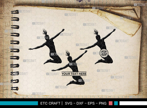 Zumba Girl Monogram, Zumba Girl Silhouette, Zumba Girl SVG, Zumba Svg, Girl Svg, Fitness Girl Svg, SB00423 SVG ETC Craft 