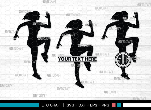 Zumba Girl Monogram, Zumba Girl Silhouette, Zumba Girl SVG, Zumba Svg, Girl Svg, Fitness Girl Svg, SB00423 SVG ETC Craft 