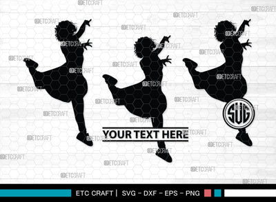 Zumba Girl Monogram, Zumba Girl Silhouette, Zumba Girl SVG, Zumba Svg, Girl Svg, Fitness Girl Svg, SB00423 SVG ETC Craft 