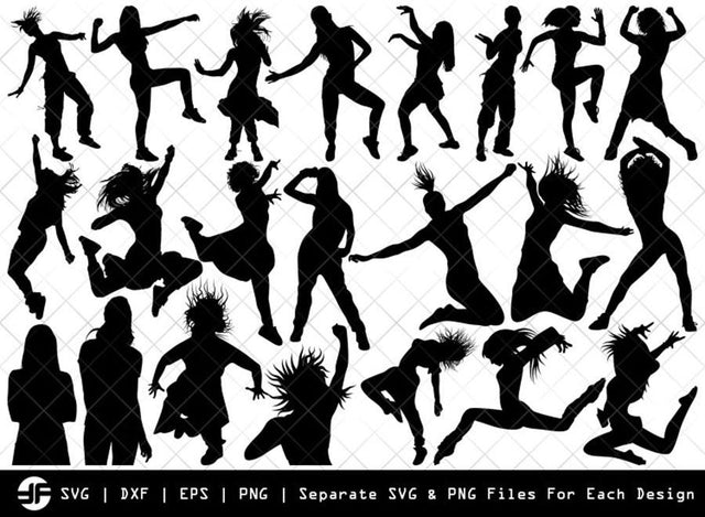 Zumba Girl SVG | Silhouette Bundle | SVG Cut File SVG ETC Craft 